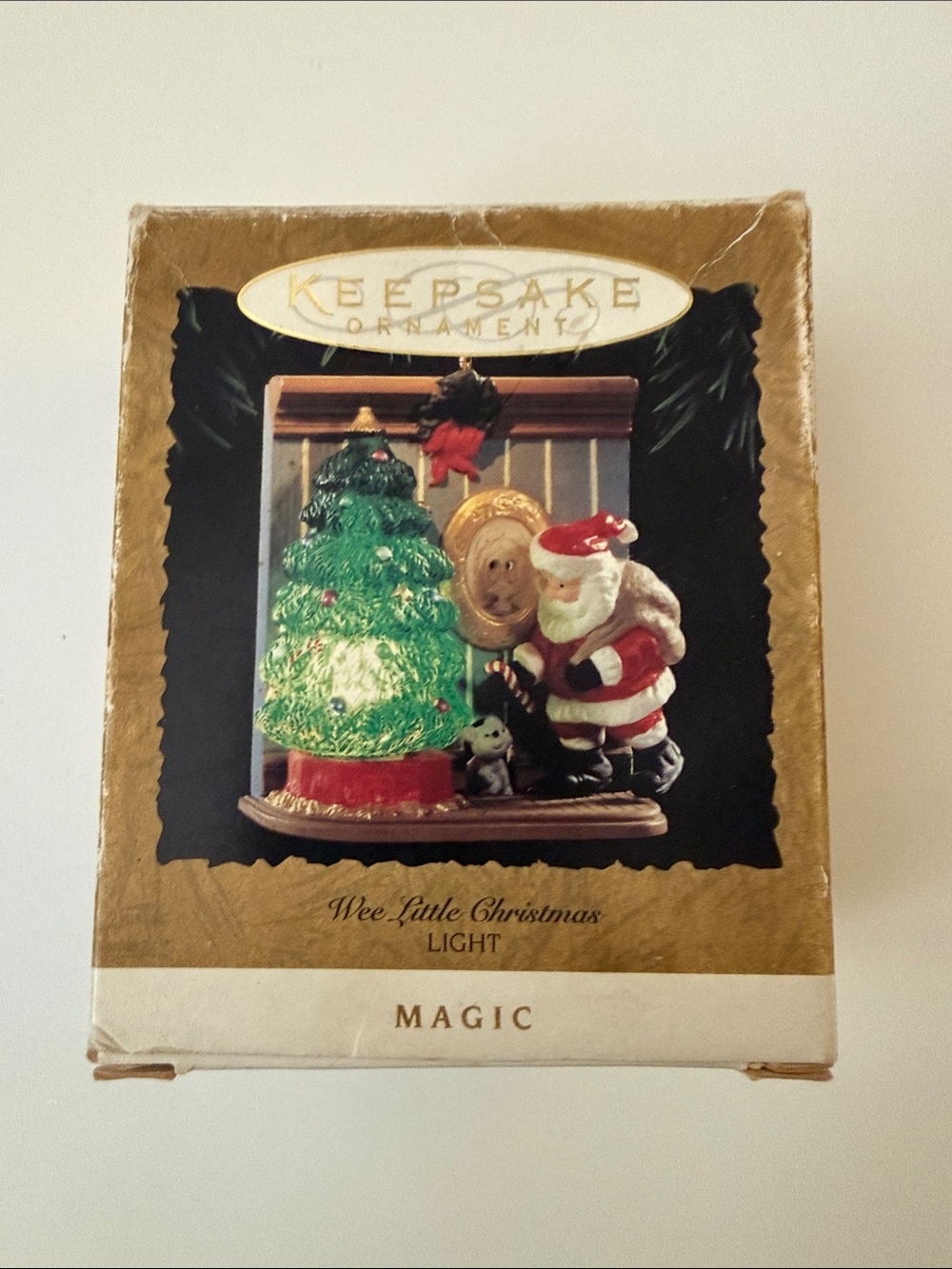 HALLMARK  Vintage “WEE LITTLE CHRISTMAS” Ornaments Light 1995
